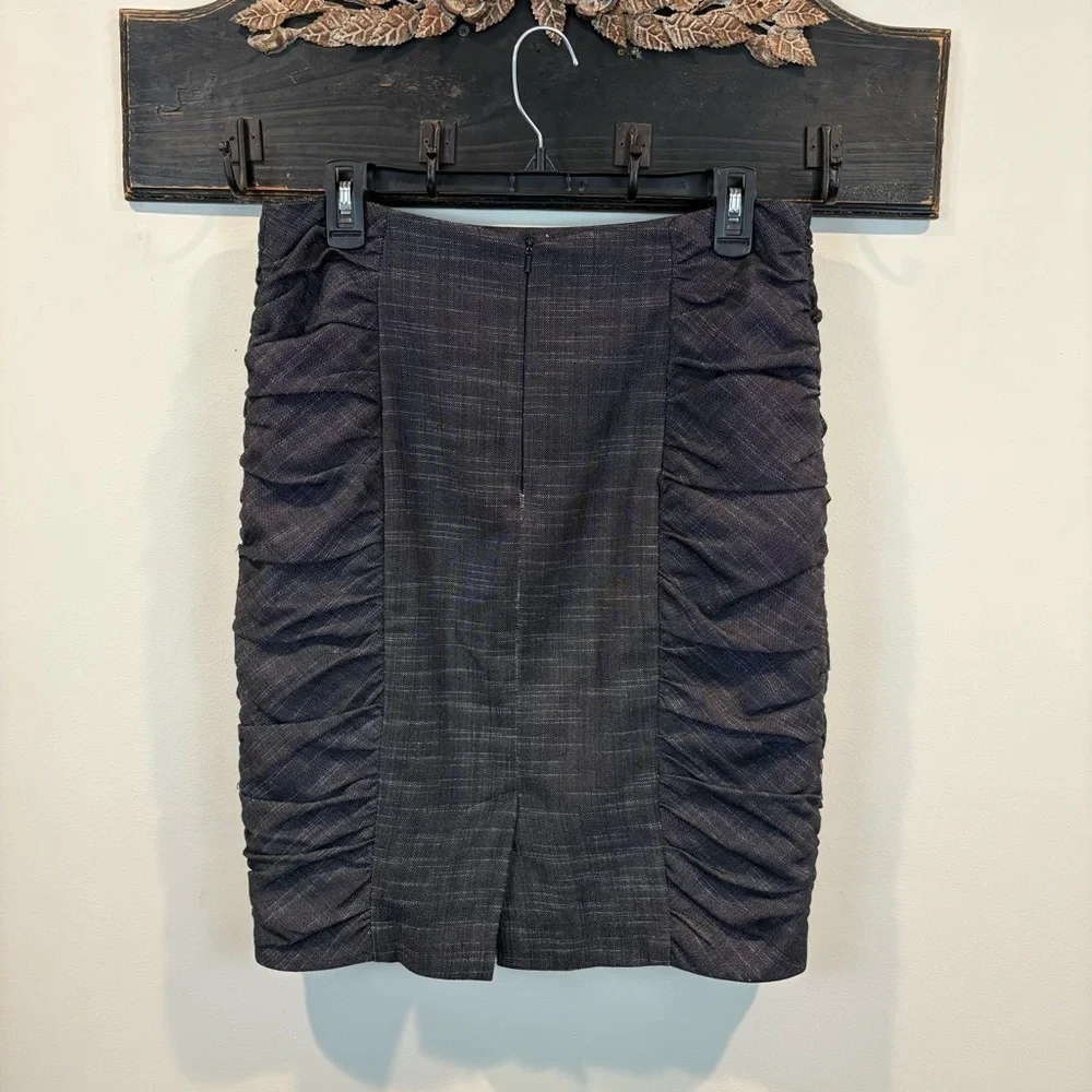 Anthropologie Cartonnier Career Office Ruched Pencil Skirt Size 8
